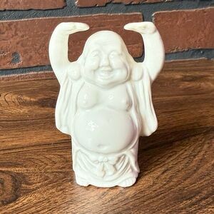 Source Unknown White Happy Buddha Figurine